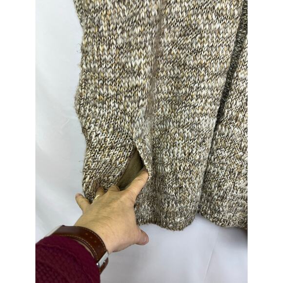 PureJill Women's Size Small/Med Tan Open Front Wool/Alpaca Blend Vest - Picture 8 of 9